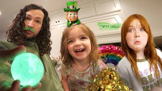 WE CAUGHT A LEPRECHAUN then he escaped Thanks Patrick Day morning with breakfast by Adley and Niko [upl. by Jankey]