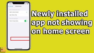 Installed app not showing  App not showing on home screen Newly downloaded apps [upl. by Arac]