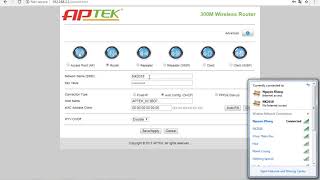 Hướng Dẫn Cài Đặt Aptek WIFI N302 ROUTER 2018 [upl. by Terraj275]