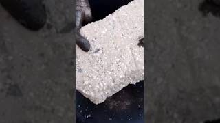 gritty sand cement dry crumbling in tub satisfying [upl. by Aleka]