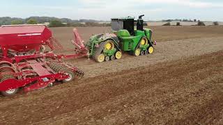 JD RX9 med Ag Leader InCommand 1200 GPS 7500 og Steercommand Z2 [upl. by Davon]