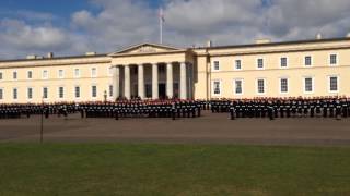 Lining up  RMA Sandhurst  April 2014  Rehearsal for the Sovereigns Parade [upl. by Aleiram778]