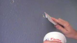 How to filling in the holes in Drywall  Weekend painter [upl. by Attena]