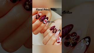 Floral Nails  Gift Nails  Press Nails  Beautiful Nail Art [upl. by Fiedling273]