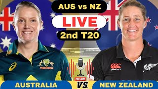 Live AUSW vs NZW 2nd T20 Match Australia Women vs New Zealand Women Live Score and Commentary 2024 [upl. by Orbadiah924]