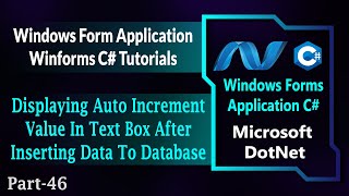 46  How To Display Auto Increment Value To Text Box After Inserting Data To Database HindiUrdu [upl. by Nhguav]