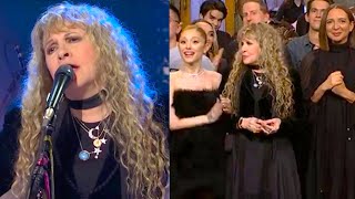 SNL Cast Reacts To Stevie Nicks Second SNL Performance In 41 Years [upl. by Rodrick]