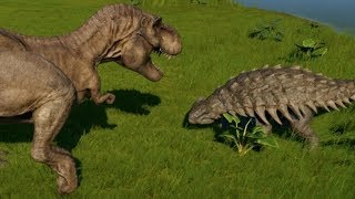 Ankylosaurus vs TRex Indominus Rex Spinosaurus Giganotosaurus amp Allosaurus 1080p 60FPS [upl. by Rekoob91]