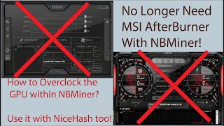 Overclock the GPU within NBMiner Batch Files [upl. by Vitoria]