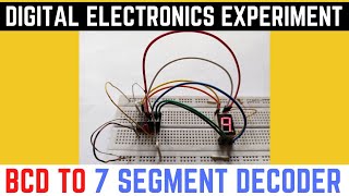 BCD to 7 Segment Decoder  BCD to 7 segment decoder using IC 7447 [upl. by Coward]