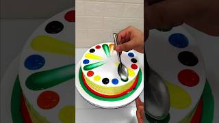 Mix Fruit Cake Design Rainbow🌈 Design Birthday Cake cake viralvideo ytshorts shorts food art [upl. by Attelrak]