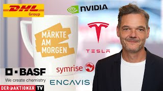 Märkte am Morgen Gold Tesla Apple Nvidia DHL Group BASF Symrise Encavis [upl. by Delainey]