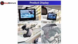 EACE Car DVR Dash Cam for Front Rear and Inside Recording [upl. by Osmund51]