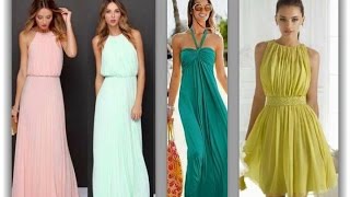 Vestidos para invitadas a boda 2019  en verano boda en la playa etc ideas para fiesta [upl. by Anoyek]