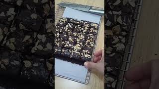 Brownies fudgy almond shortsvideo shorts short [upl. by Nolra324]