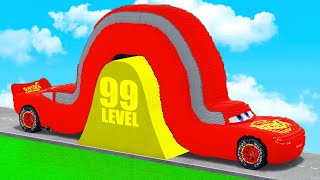 LONG CARS vs SPEED BUMPS in Teardown 2 [upl. by Leciram]