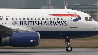 Bristisch Airways Airbus A320 GEUYU MSN 6028  First Flight  Landing Febr 28th 2014 [upl. by Cavanagh]