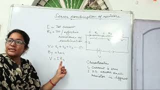 Class X series and parallel combination of resistors Physics by Madam Ansari is live [upl. by Ainot]