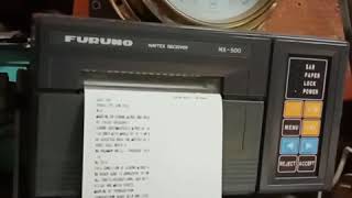 CARA TEST PRINTER NAVTEX FURUNO NX500 amp JARAK JANGKAUANNYA [upl. by Lavicrep]