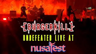 BURGERKILL  Undefeated LIVE at NUSA FEST circle pit [upl. by Nohtan740]