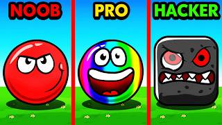 NOOB vs PRO vs HACKER RED BALL [upl. by Diena]