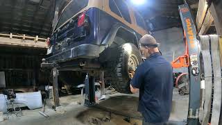 Jeep TJ Rusty frame Repair [upl. by Tewell]