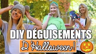 DIY DÉGUISEMENTS DHALLOWEEN  FACILES amp RAPIDES [upl. by Revlis]