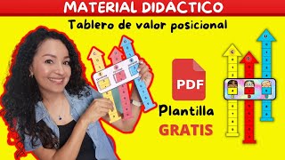 Material Didáctico para enseñar los númerosTablero posicional [upl. by Lampert]