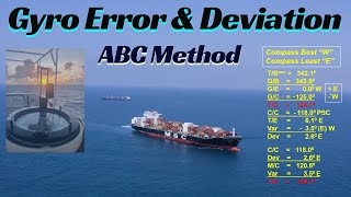 Calculate Gyro Error and Compass Deviation StepbyStep Guide with the ABC Method [upl. by Delphine]