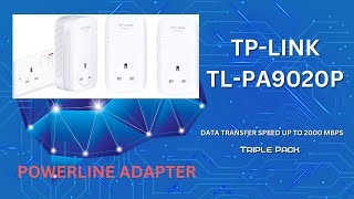 Supercharged Streaming and Gaming TP LINK TL PA9020P Powerline Adapter Triple Pack Up to 2000 Mbps [upl. by Adyol]