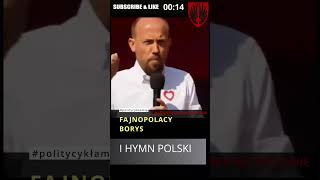 Borys fajnopolacy i Hymn Polski  wiec przedwyborczy 2023 czyli w quotinternetach nic nie giniequot [upl. by Ahsieyk246]