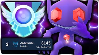 THIS LEGENDARY SHADOW SABLEYE TEAM GETS THIS TRAINER TO RANK 3 IN THE WORLD  GO BATTLE LEAGUE [upl. by Vallie]