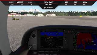 Microsoft Flight Simulator  Cirrus SR22 Yakutat AK to Cordova AK [upl. by Cori]