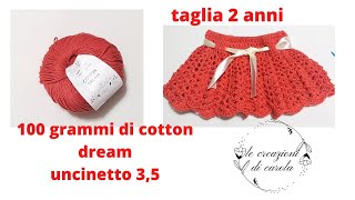 Gonnellina bimba taglia 2 anni [upl. by Nannahs]