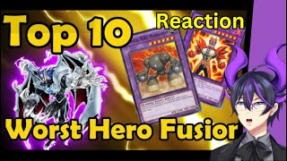 quotTop 10 Worst Hero Fusions in YuGiOhquot  Kip Reacts to TheDuelLogs [upl. by Barbi]