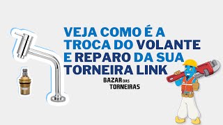 VEJA COMO É A TROCA DO VOLANTE E REPARO DA SUA TORNEIRA LINK [upl. by Kcirdes]