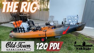 Oldtown Sportman 120 PDL Rig Overview Trolling Motor Max Deck Space [upl. by Nara319]