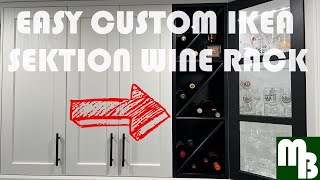 Build Your Own Stylish Ikea Sektion Wine amp Liquor Rack In Minutes Quick DIY Guide [upl. by Nirtiac]