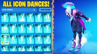 NEW MADCAP SKIN ALL ICON SERIES DANCES amp EMOTES IN FORTNITE 38 [upl. by Eniaral35]