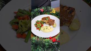 PERI PERI PANEER STEAK RECIPE ❤️  Christmas Special 🎄 shorts holidayswithshorts [upl. by Serafine349]