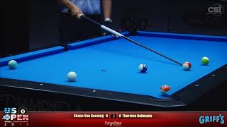 2018 US Open 8Ball Championship Shane Van Boening vs Thorsten Hohmann SemiFinal Match [upl. by Ohcamac]