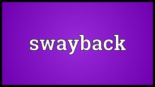 Swayback Meaning [upl. by Atlante187]