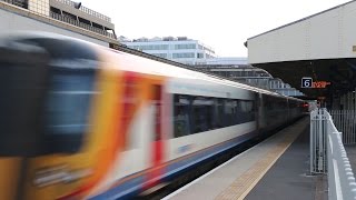 South West Trains Action at Wimbledon and Earlsfield [upl. by Namqul]