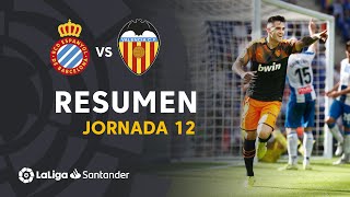 Resumen de RCD Espanyol vs Valencia CF 12 [upl. by Kowatch]