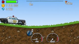 Most powerful vehicle in hill climb racing  Police car Forest [upl. by Wilen359]