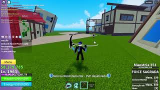 NOVO SHOWCASE DA ESPADA HALLOW SCYTHE NO BLOX FRUITS [upl. by Herwick]