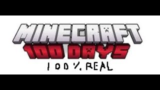 Minecraft hardcore 100 days real 100 [upl. by Auroora470]