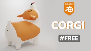 Corgi 3D model  video announcement [upl. by Naarah300]