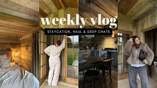 WEEKLY VLOG  a gorg staycation current thoughts amp feelings and a DLouise jewellery haul [upl. by Bocock810]