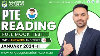 PTE Reading Full Mock Test with Answers  January 2024II  Language academy PTE NAATI IELTS Experts [upl. by Enelam]